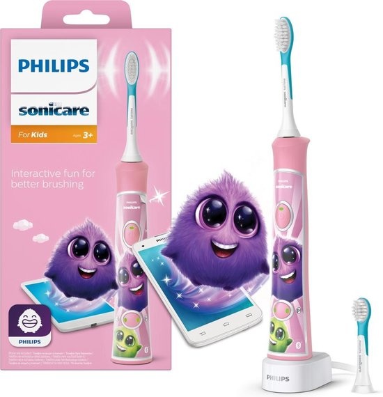 emotioneel Krachtig Caroline Philips Sonicare for Kids Connected HX6352/42 - Elektrische tandenborstel -  Obbink
