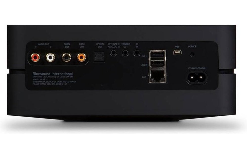 Bluesound Vault 2i Zwart Multiroom muziekstreamer - Versterker