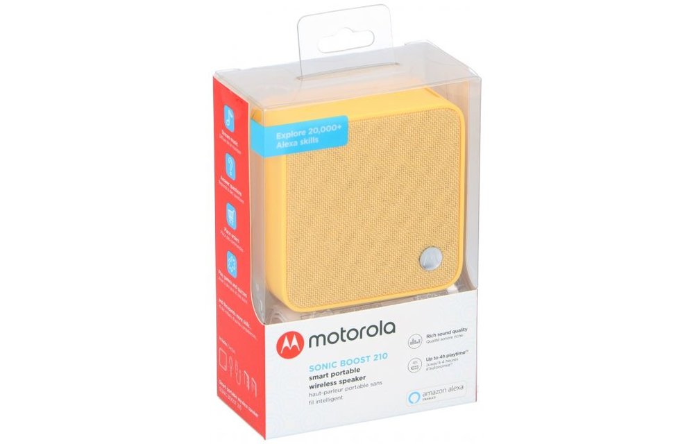 Motorola SonicBoost 210 geel Bluetooth speaker - Draadloze speaker