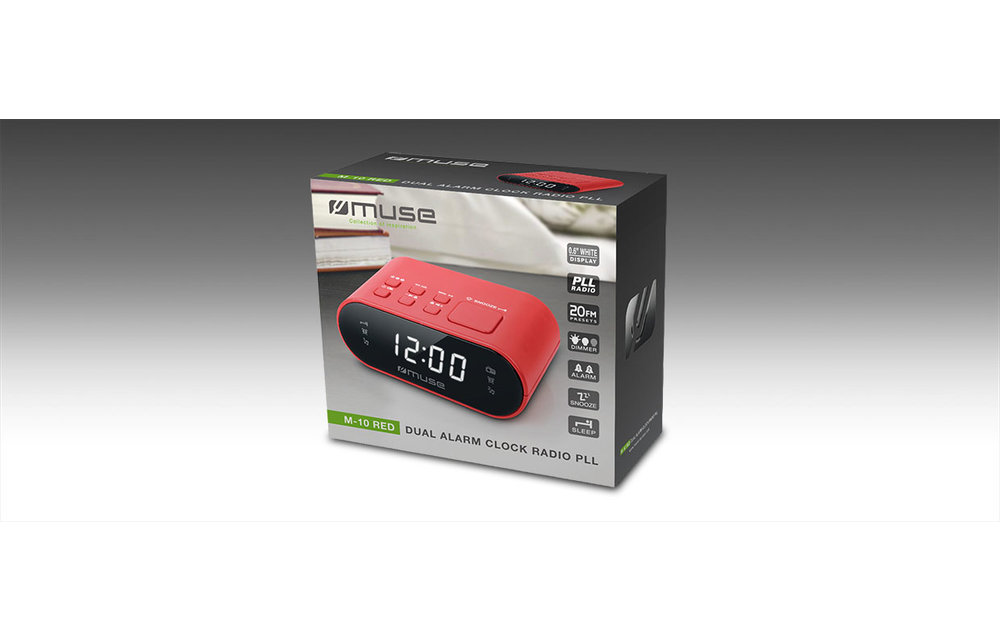 Muse M-10RED - Wekkerradio