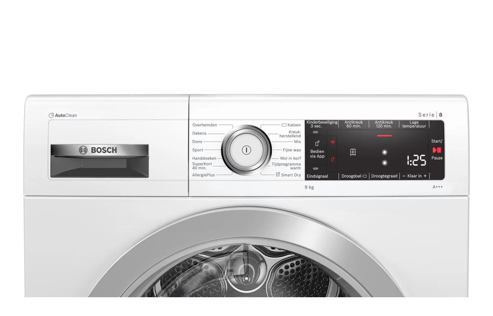 Bosch EXCLUSIV WTXH8M90NL - Warmtepompdroger