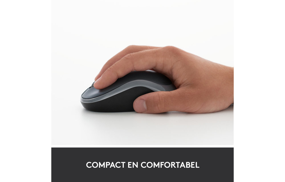 Logitech M185 Grijs - Muis