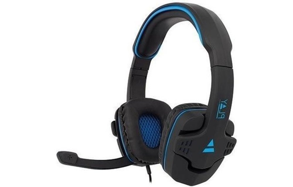 Ewent Play PL3320 (Zwart/Blauw) - Gaming headset