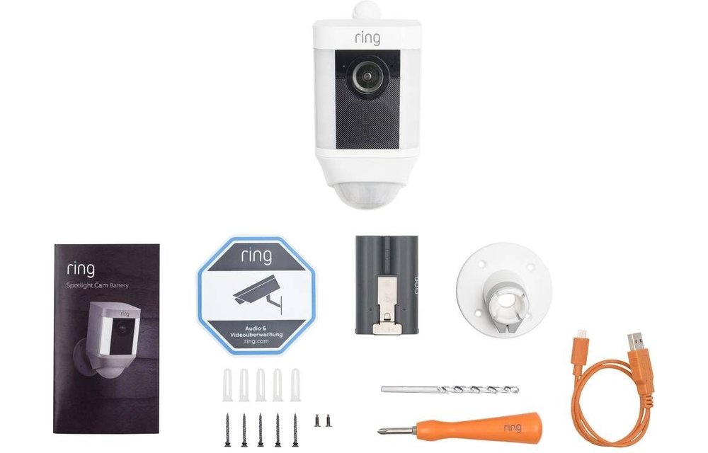 Ring Spotlight Cam Battery Wit - Beveiligingscamera