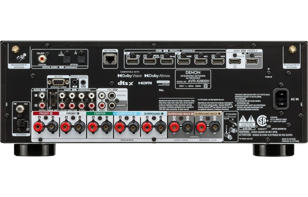 Denon AVRX2800HBKE2 Receiver - Receiver
