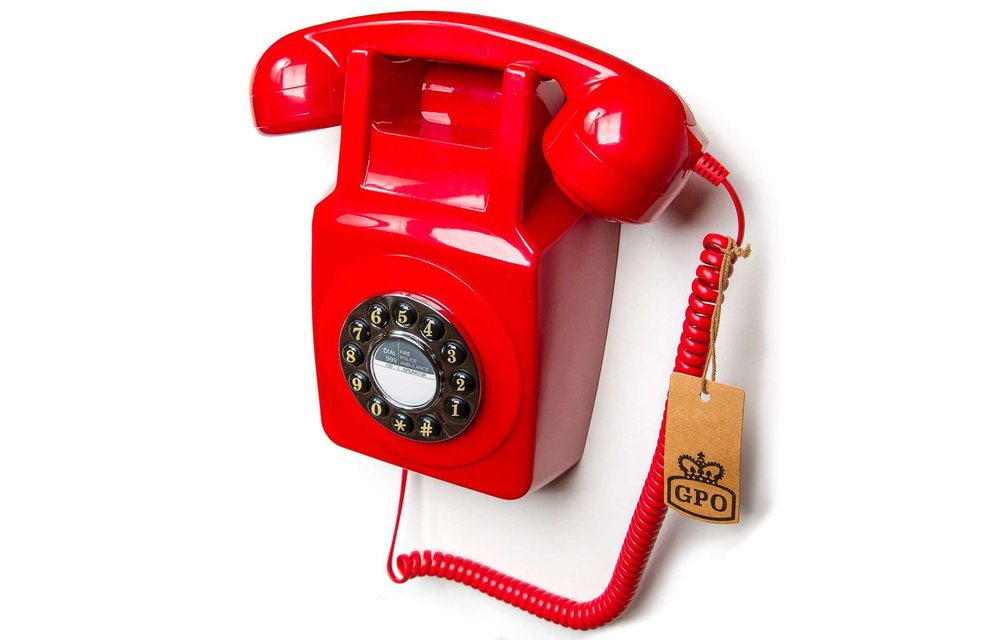 GPO 746 Retro Wandtelefoon Rood - Retro telefoon