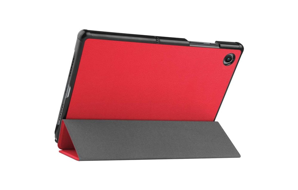 Just in Case Samsung Galaxy Tab A8 - Smart Tri-Fold Case - Rood - Beschermhoes