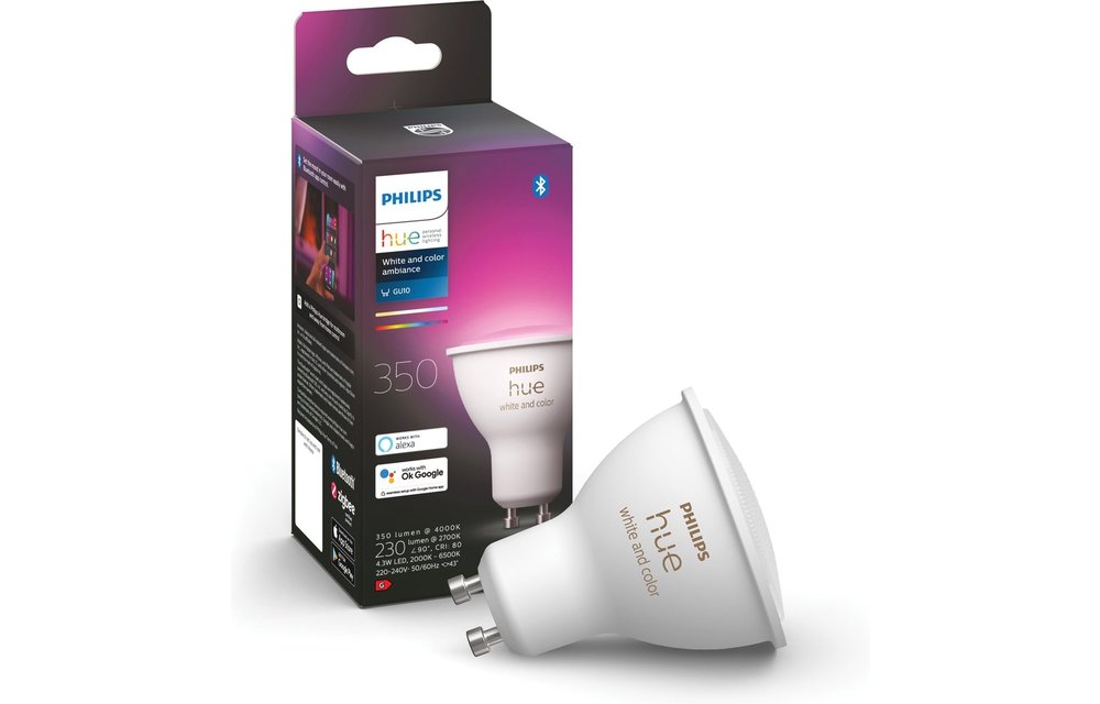 Philips Hue 1x GU10 4.3W Color Ambiance Single Pack