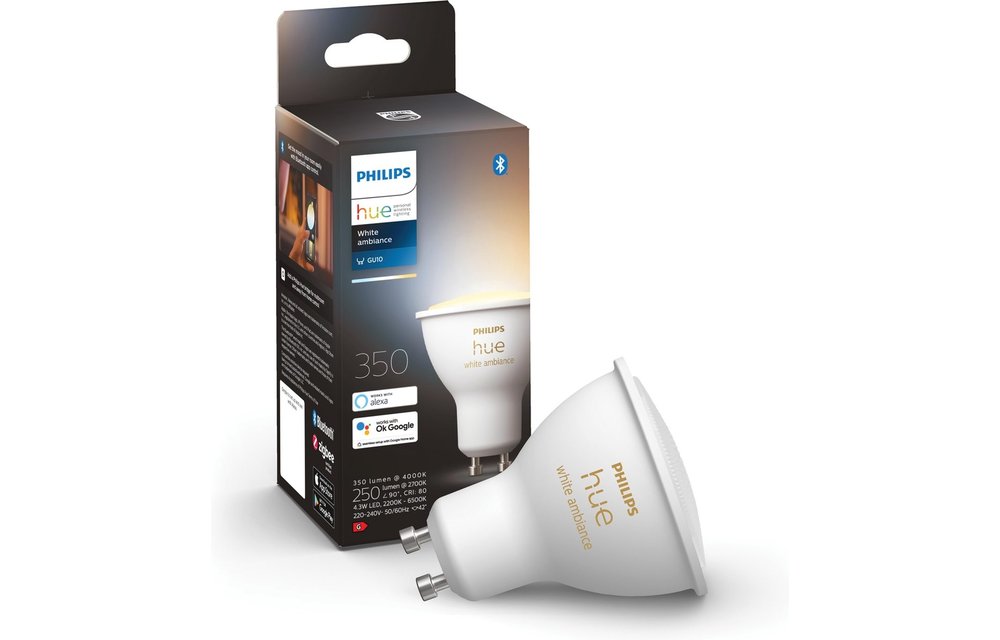 Philips Hue 1x GU10 4.3W White Ambiance Single Pack