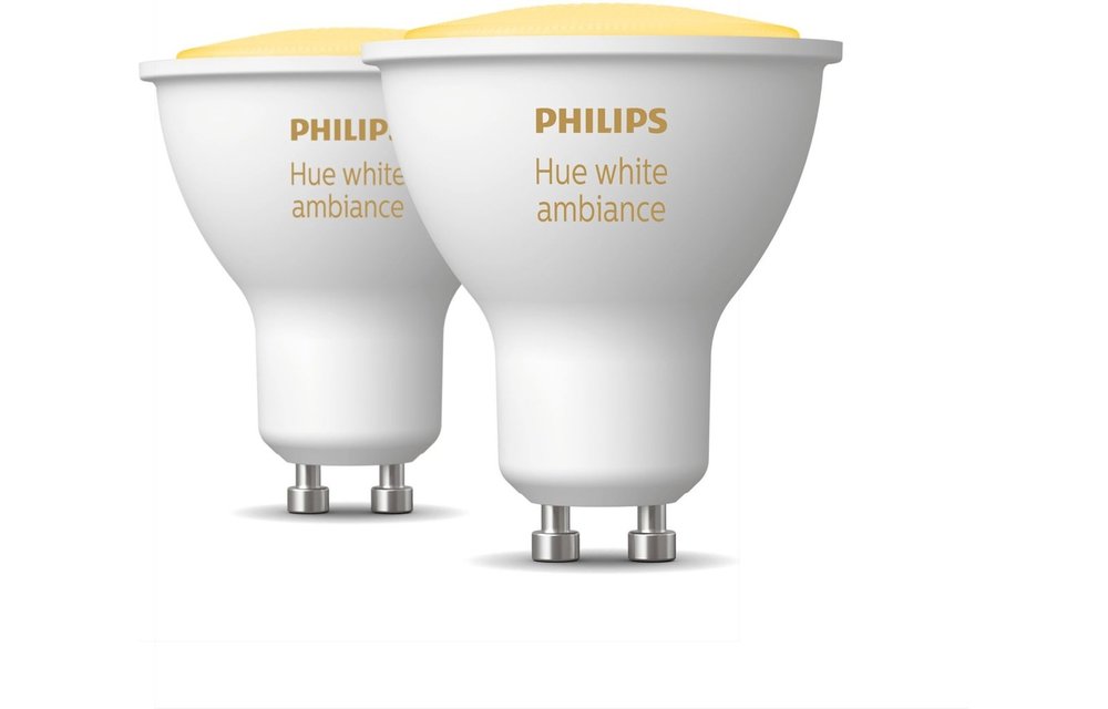 Philips Hue 2x GU10 4.3W White Ambiance Duo Pack