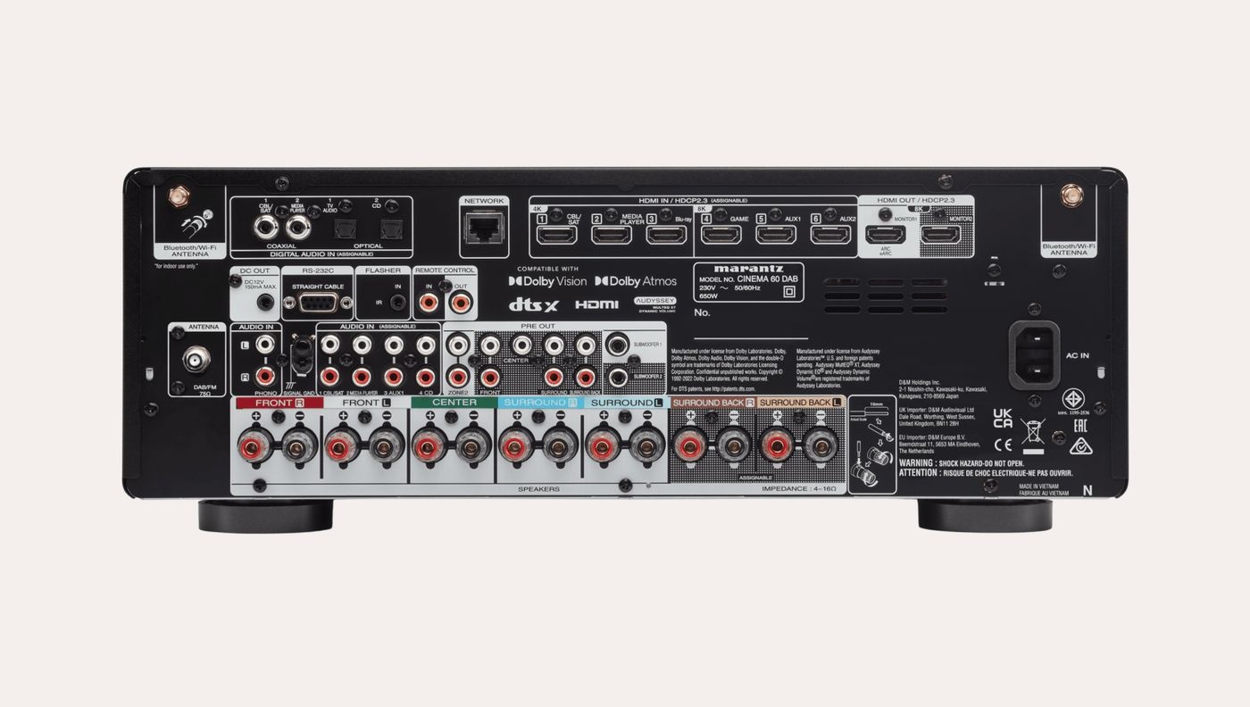 Marantz CINEMA 60DAB/N1B - Receiver