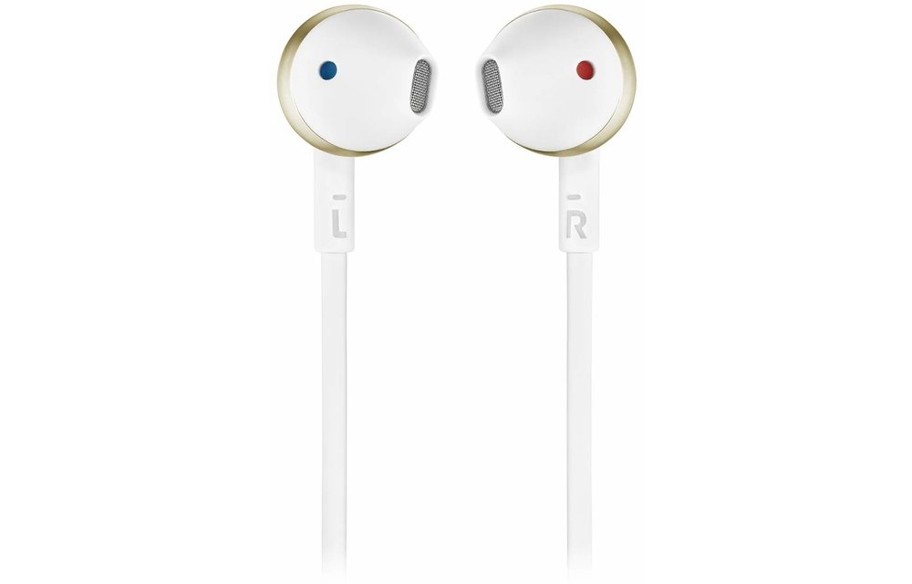 JBL T205 BT (Wit/Goud) - Draadloze oordopjes