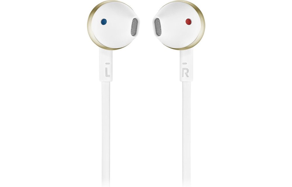 JBL T205 BT (Wit/Goud) - Draadloze oordopjes