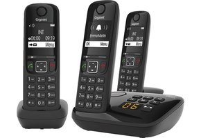 Gigaset AS690A Trio Zwart - Dect telefoon