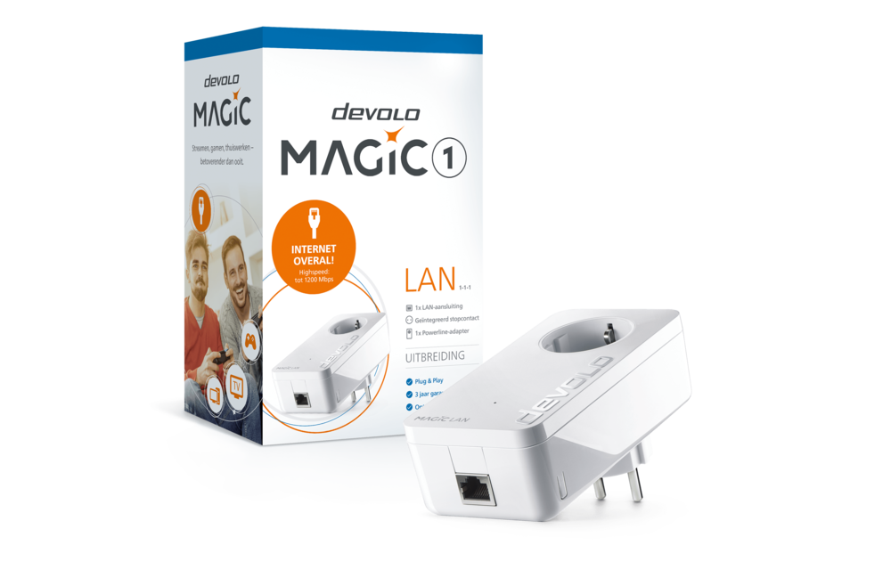 Devolo 8292 Magic 1 LAN Adapter (uitbreiding) - Netwerk switch