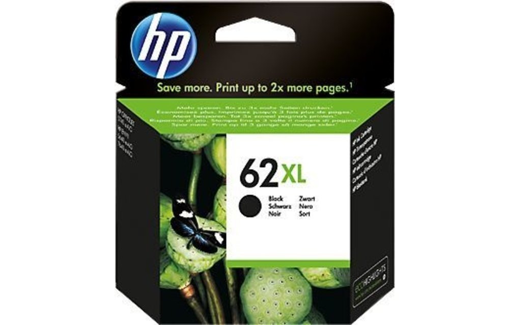 HP Hewlett-Packard HP 62 XL Zwart