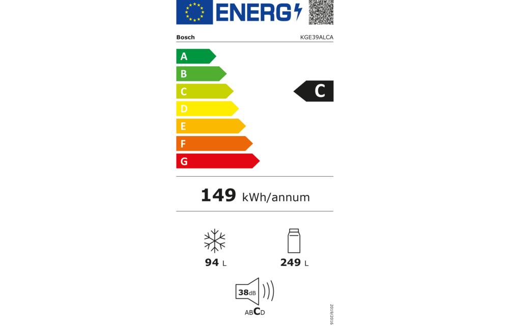 Bosch KGE39ALCA - Koel-vriescombinatie