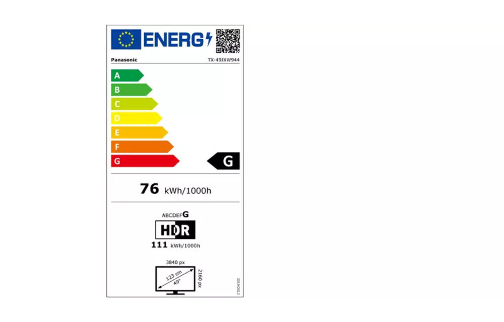 Panasonic TX-49JXW944 - 49 inch - LED TV