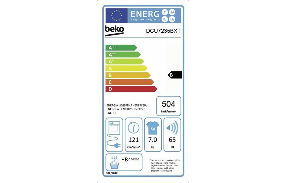 Beko DCU7235BXT - Condensdroger