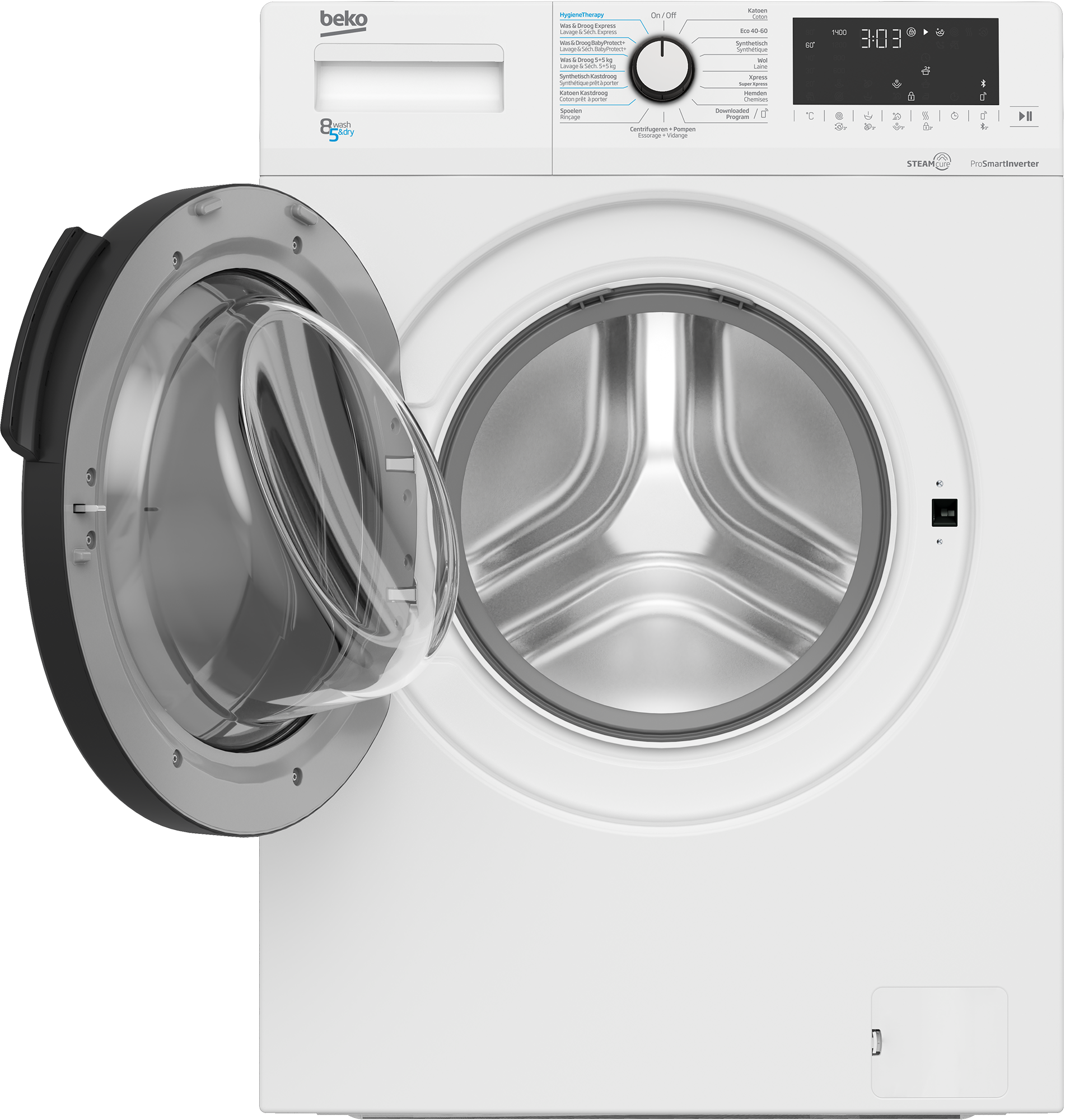 Beko HTV8716XWST - Was-droogcombinatie