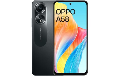 OPPO A58 128GB Glowing Black - Mobiele telefoon