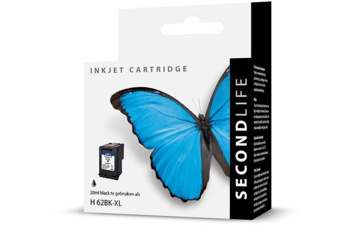 SecondLife HP 62 XL Zwart - Inktcartridge