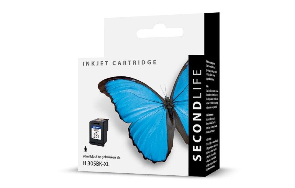 SecondLife HP 305 XL Zwart - Inktcartridge