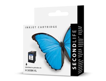SecondLife HP 305 XL Zwart - Inktcartridge