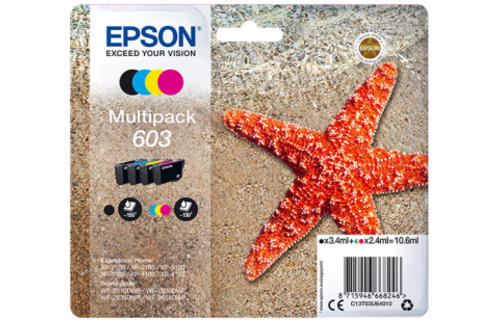 Epson 603 Multipack (zwart + 3 kleuren) - Inktcartridge