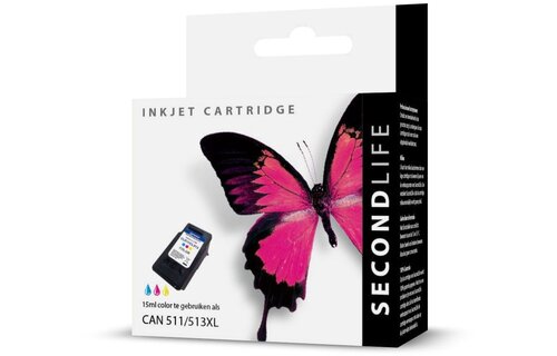 SecondLife Canon CL 511/513 Color - Inktcartridge