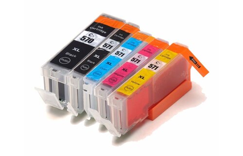 SecondLife Canon 570/571 Multipack Zwart + 3 kleuren - Inktcartridge