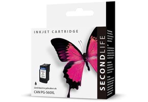 SecondLife Canon PG-560 XL Zwart - Inktcartridge