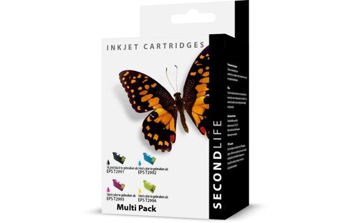 SecondLife Epson 29 XL Multipack T2996 Zwart + 3 kleuren - Inktcartridge