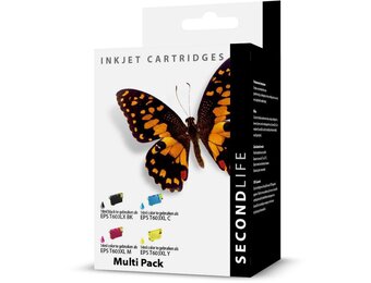 SecondLife Epson 603 XL Multipack Zwart + 3 kleuren - Inktcartridge