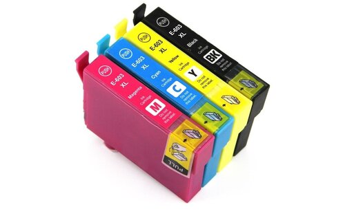 SecondLife Epson 603 XL Multipack Zwart + 3 kleuren - Inktcartridge