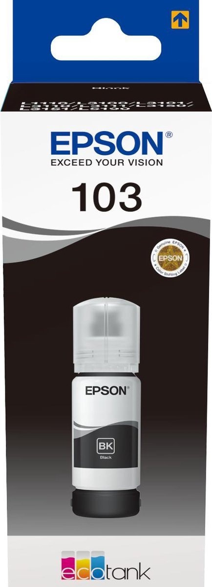 Epson 103 C13T00S14A  Zwart  - Inktcartridge