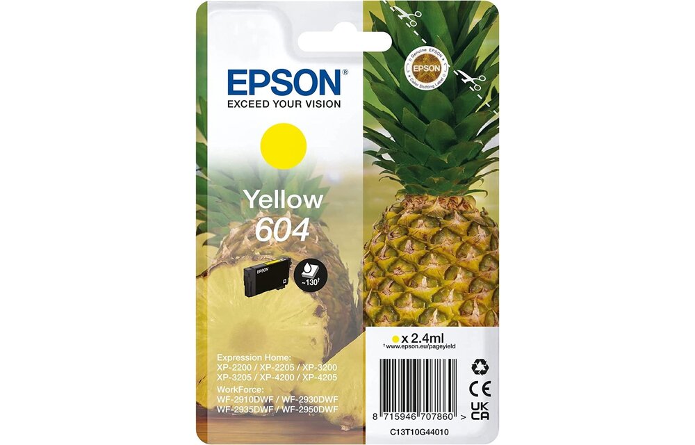 Epson 604 T10G44 Geel - Inktcartridge