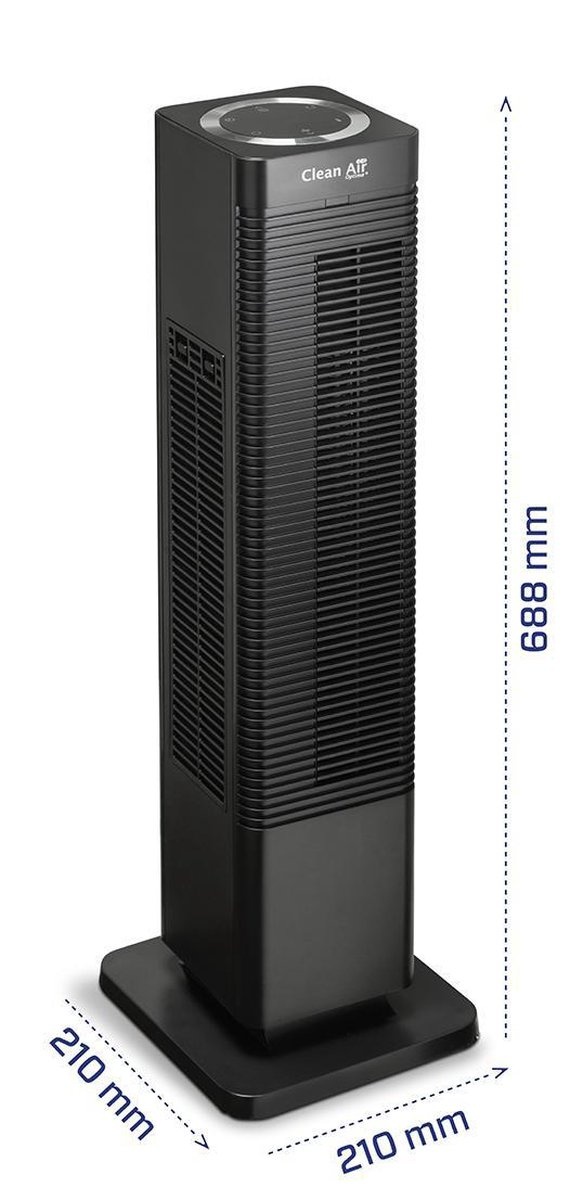 Clean Air Optima CA904B Hot & Cool Zwart - Staande ventilator