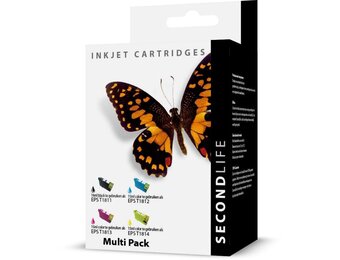 SecondLife Epson Multipack T1811-T1814 Zwart + 3 kleuren - Inktcartridge