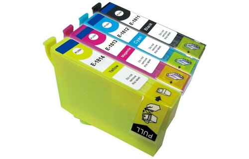 SecondLife Epson Multipack T1811-T1814 Zwart + 3 kleuren - Inktcartridge