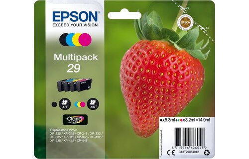 Epson 29 Multipack (zwart + 3 kleuren) - Inktcartridge