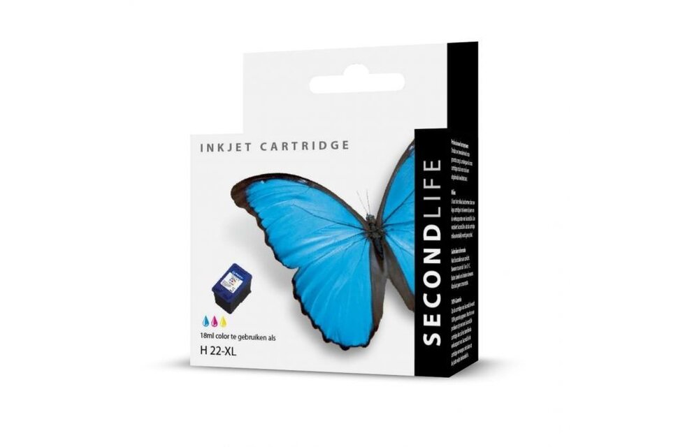 SecondLife HP 22 XL Color - Inktcartridge