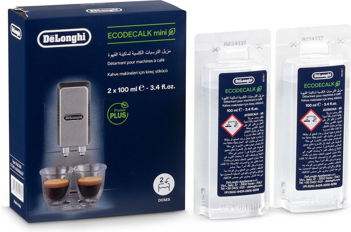 De'Longhi DLSC200 EcoDecalk Mini ontkalker 2x100ml