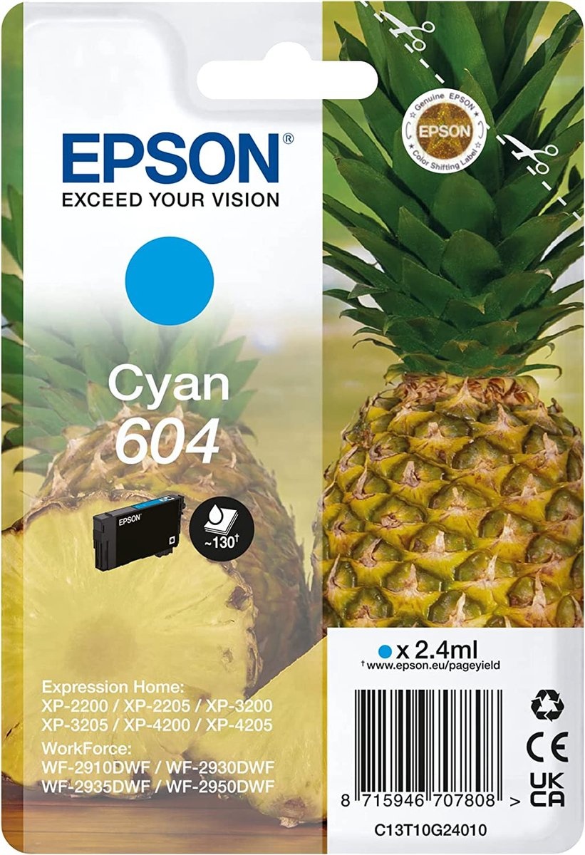 Epson 604 (Cyaan) - Inktcartridge