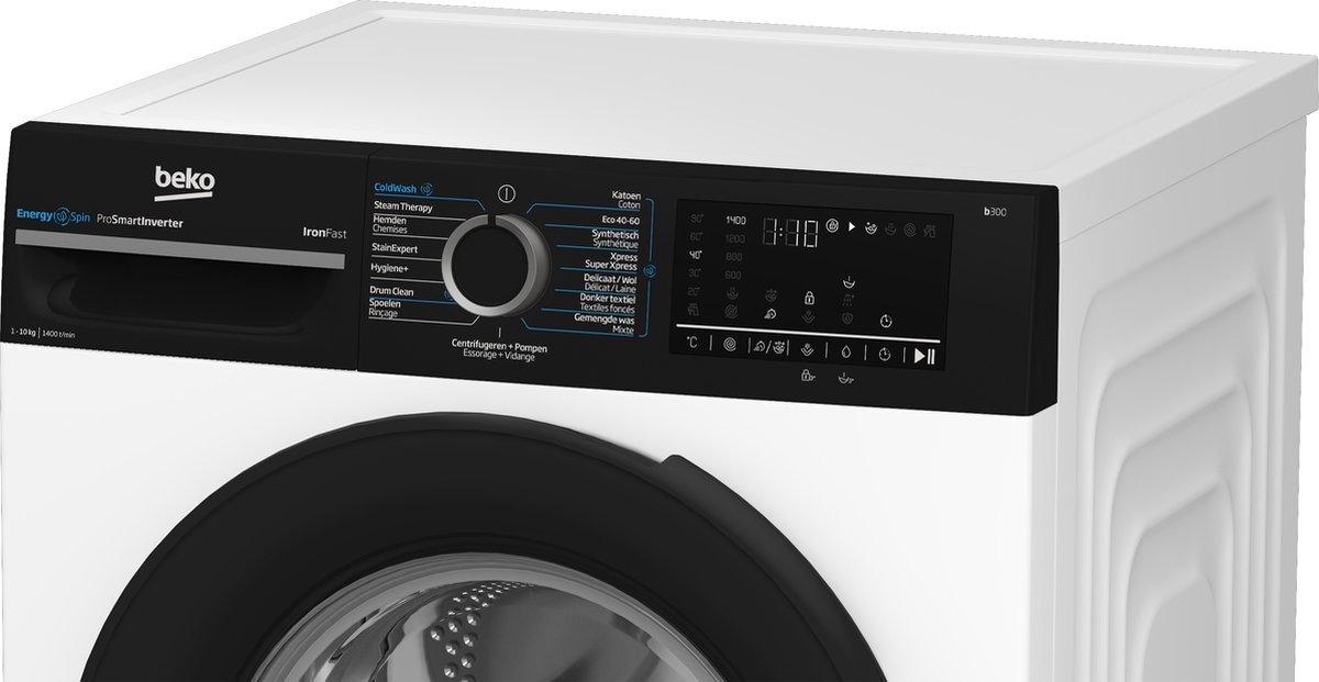 Beko BM3WFU41041B EnergySpin - Wasmachine
