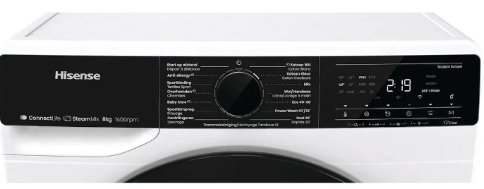 Hisense WF5V863BW - Wasmachine