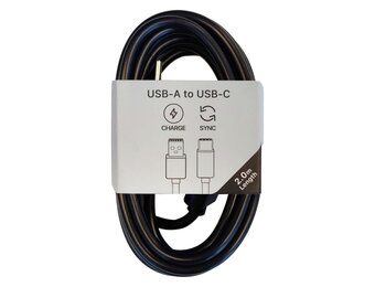 Musthavz laadkabel USB-A naar USB-C 2M Zwart
