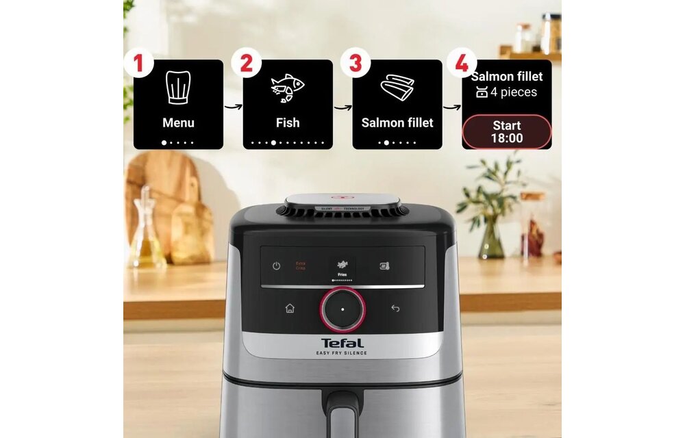 Tefal EY572D Easy Fry Smart & Silence - Hetelucht friteuse
