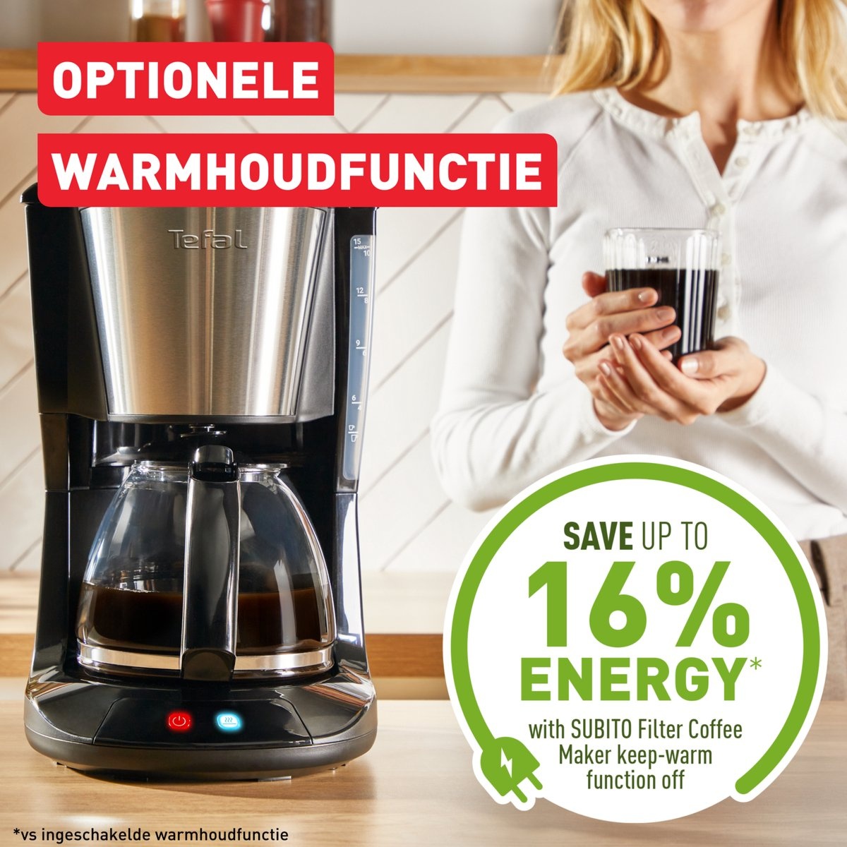 Tefal CM5S1D Subito - Koffiezetapparaat