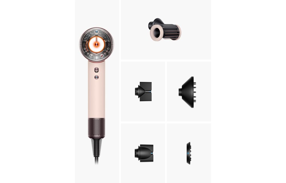 Dyson Supersonic Nural Straight + Wavy Ceramic Pink - Föhn